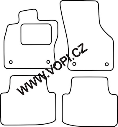 Autokoberce Volkswagen Passat B8 2015 - Perfectfit (4974)